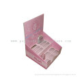Pink Cute Recycable  Cardboard Counter Displays  Encd034 Units For Ladies Makeup Tools